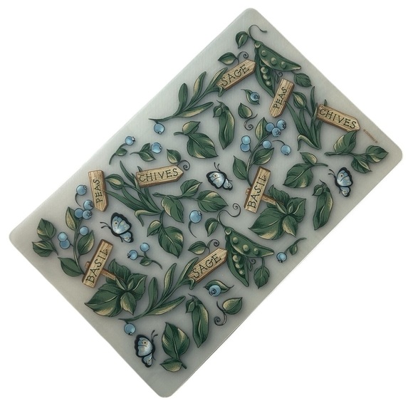 Other - 3-PK Placemats FRANCO Herb Garden Leaf Pattern Plastic Placemats